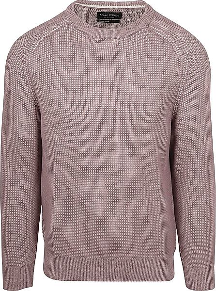Marc O'Polo Pullover Structured Bi-Colour Mauve - Größe XXL günstig online kaufen