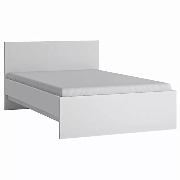 Bett Jugendbett 120cm in weiß FORTALEZA-129, B/H/T ca. 126,6/85/206,2 cm günstig online kaufen