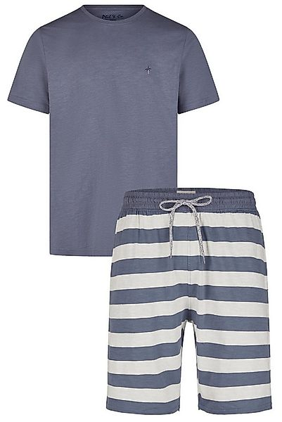 Phil & Co. Shorty Modischer Herren Pyjama kurz (2 tlg) Baumwolle günstig online kaufen