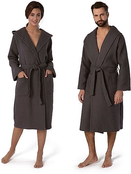 Möve Unisex-Bademantel Piquée, ideal für Sauna & Spa, Hotelbademantel, Morg günstig online kaufen