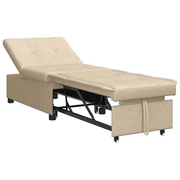 vidaXL Schlafsofa Creme 194 x 50 x 82 cm Sperrholz 42008588 günstig online kaufen