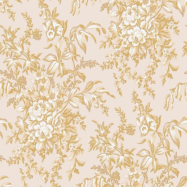 LAURA ASHLEY Vliestapete »Laura Ashley Picardie Pale Gold Vliestapete«, geb günstig online kaufen