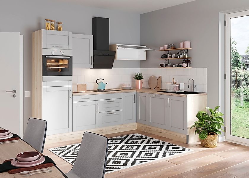 OPTIFIT Küche »Ahus«, 200 x 270 cm breit, wahlweise mit E-Geräten, Soft Clo günstig online kaufen