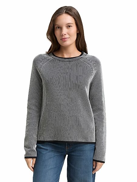 TOM TAILOR Strickpullover mit feinen Streifen günstig online kaufen