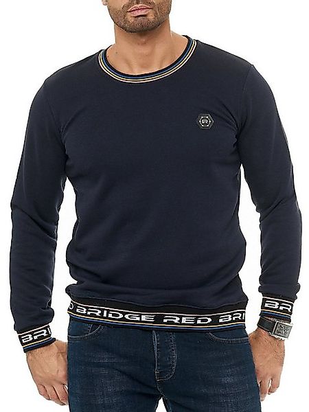 RedBridge Langarmshirt mit Logo-Bund Sportlicher Pullover für Freizeit und günstig online kaufen