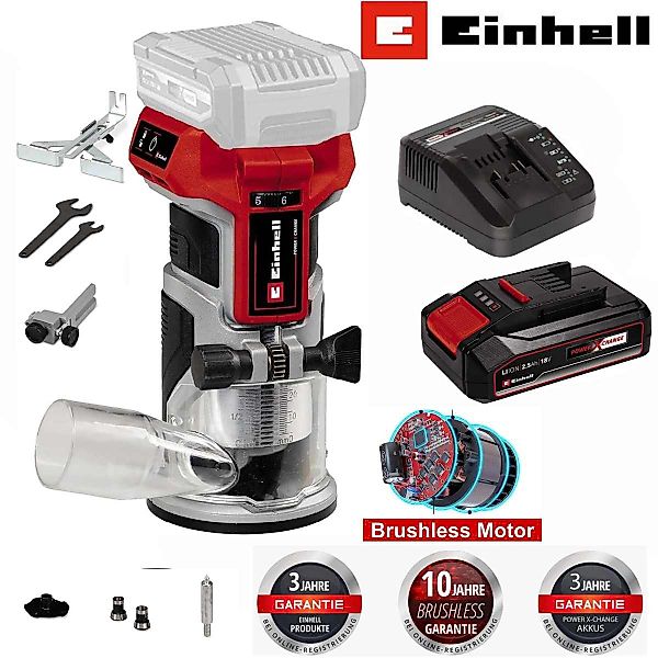 Einhell Akku-Fräse Professional 18V Kantenfräse TP-ET günstig online kaufen