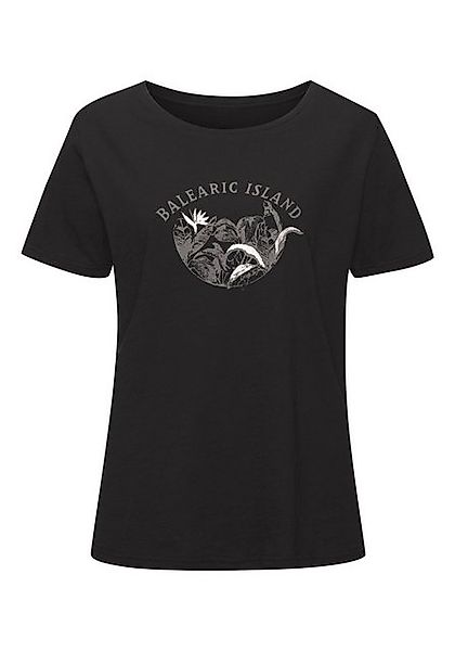 Vivance T-Shirt mit schimmerndem Frontprint aus weicher Baumwoll-Qualität günstig online kaufen