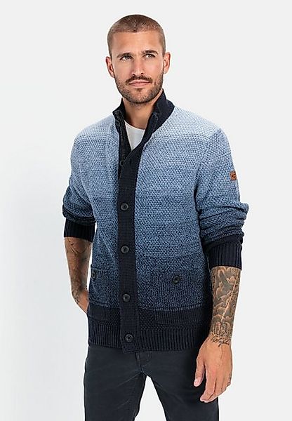 camel active Cardigan mit verdecktem Reißverschluss Markenlogo günstig online kaufen