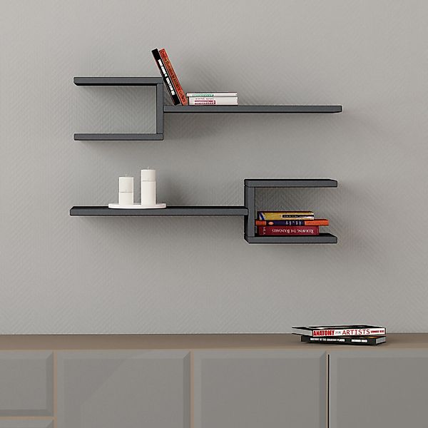Decortie Bücherregal Fork, Modernes Schwimmendes Regal günstig online kaufen