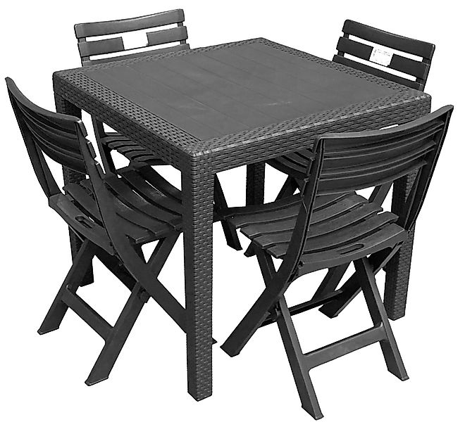 Progarden Essgruppe Gartenmöbel Sitzgruppe Balkonmöbel Terrasse günstig online kaufen
