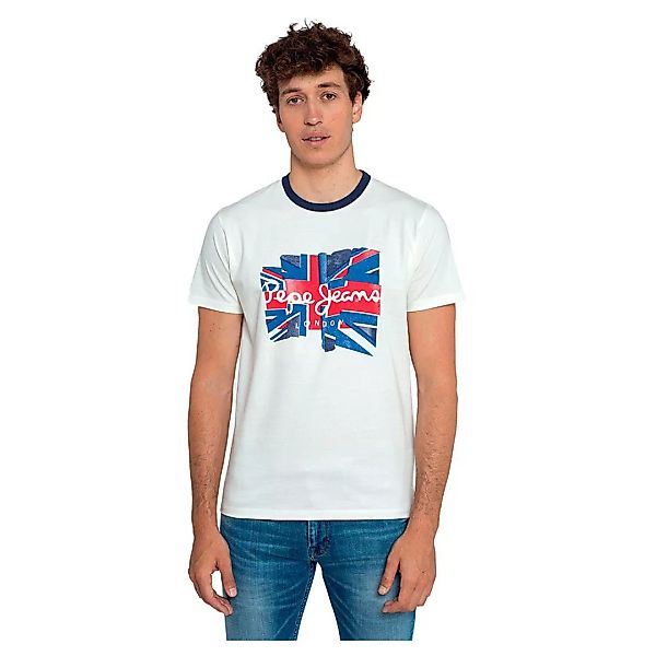 Pepe Jeans Donald Kurzärmeliges T-shirt S Off White günstig online kaufen