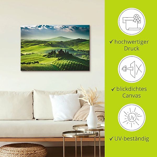 Artland Wandbild »Sonnenaufgang über einer Olivenfarm«, Felder, (1 St.), al günstig online kaufen