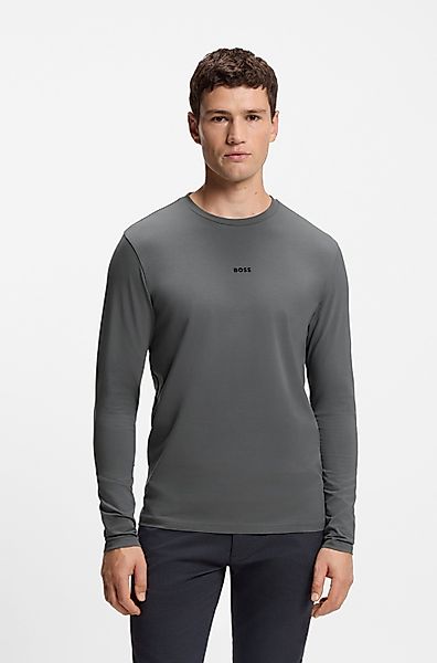BOSS ORANGE Langarmshirt TChark mit Logo-Schriftzug günstig online kaufen