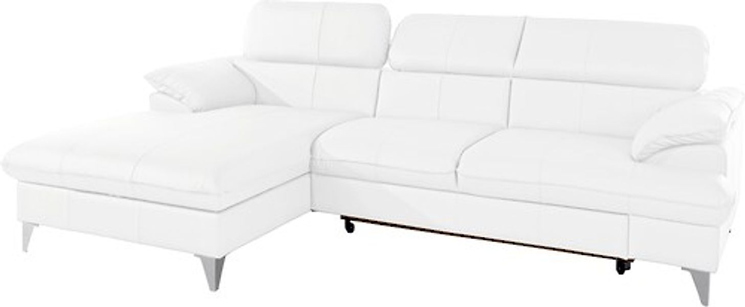 COTTA Ecksofa »Caluso L-Form«, mit Kopfteilverstellung, wahlweise mit Bettf günstig online kaufen