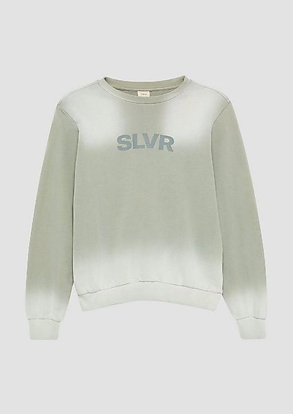 s.Oliver Sweatshirt Sweatshirt Baumwoll-Sweatshirt mit Spray-Effekt günstig online kaufen