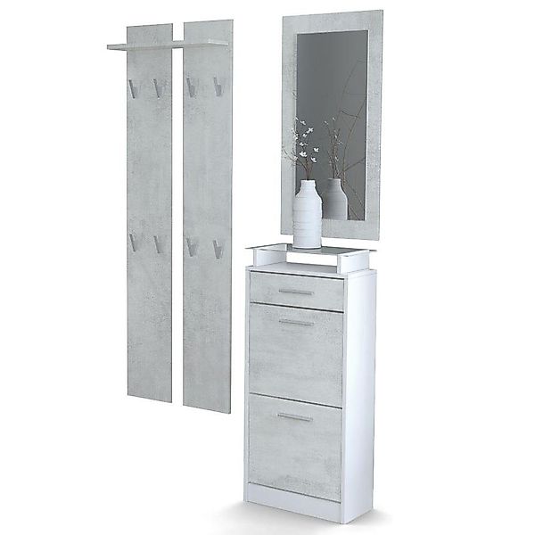 Vladon Garderoben-Set Loret V2, (Garderobenset bestehend günstig online kaufen