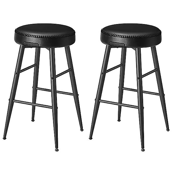 Songmics Barhocker-Set Ekho mit Sitzkissen Schwarz 2-teilig günstig online kaufen