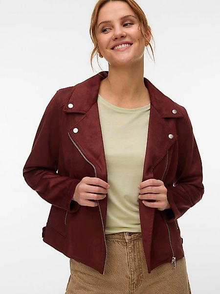 Vero Moda "VMJOSE SHORT FAUX SUEDE JACKET GA NOOS" mit asymetrischem Reißve günstig online kaufen