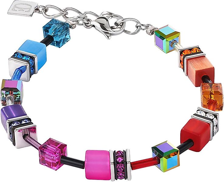 COEUR DE LION Armband Schmuck Edelstahl GeoCUBE® Iconic Würfelkette, Made i günstig online kaufen