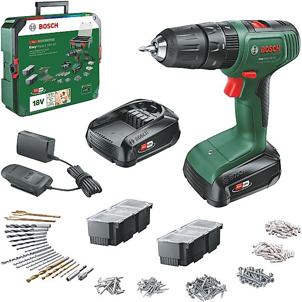 Bosch Home & Garden Akku-Schlagbohrschrauber »EasyImpact Systembox«, 241 te günstig online kaufen