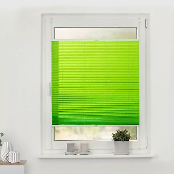 Spannplissee grün B/L: ca. 60x130 cm günstig online kaufen