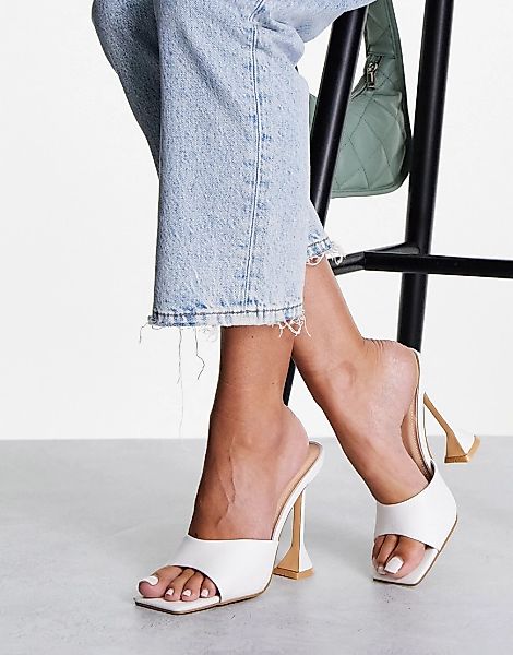 Glamorous – Sandalen mit Statement-Absatz in Weiß günstig online kaufen