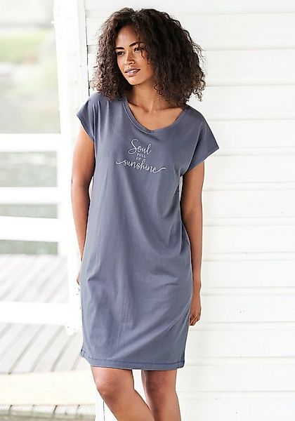Vivance Dreams Nachthemd mit Sommer-Statementdruck günstig online kaufen