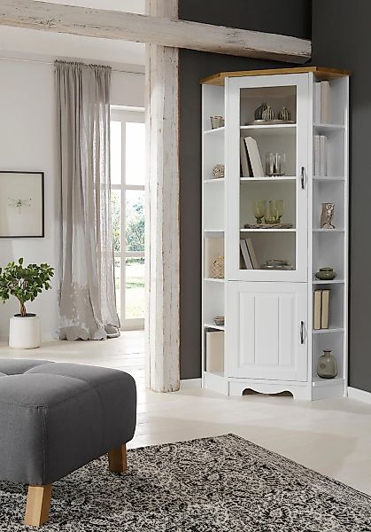 OTTO home Eckvitrine "Trinidad" Höhe 188 cm, FSC zertifiziertes Massivholz günstig online kaufen