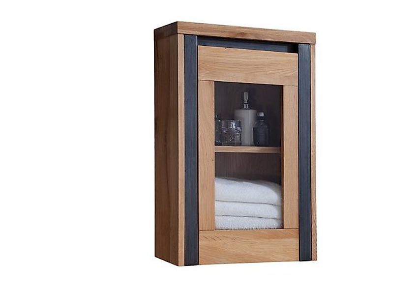 Main Möbel Vitrine Badoberschrank 45x70cm 'Taipeh' Wildeiche massiv günstig online kaufen