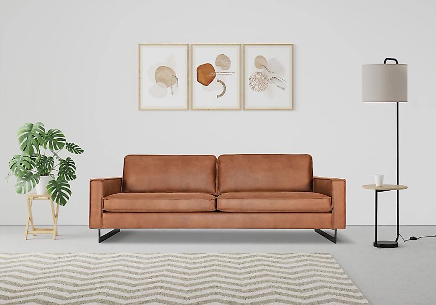 Home affaire 3-Sitzer "Maxi-Ausführung Pinto, 236 cm, Cord, Chenille, Leder günstig online kaufen