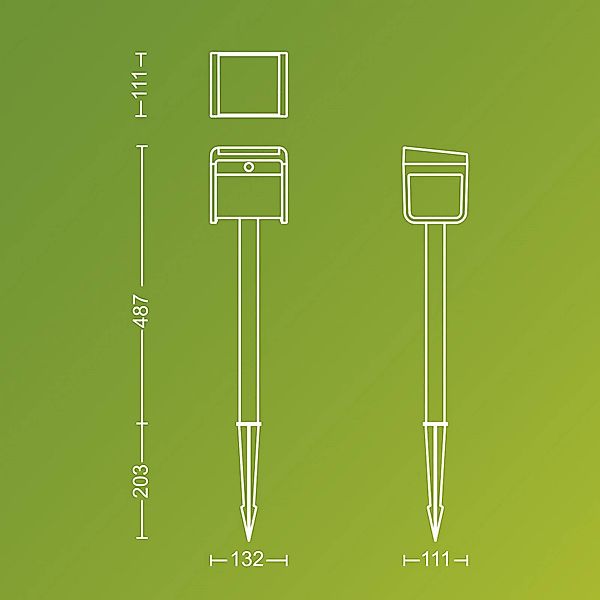 Philips LED-Solar-Erdspießleuchte Ezra UE, Kunststoff, IP44 günstig online kaufen