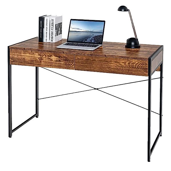 KOMFOTTEU Computertisch Schreibtisch, mit Schubladen günstig online kaufen