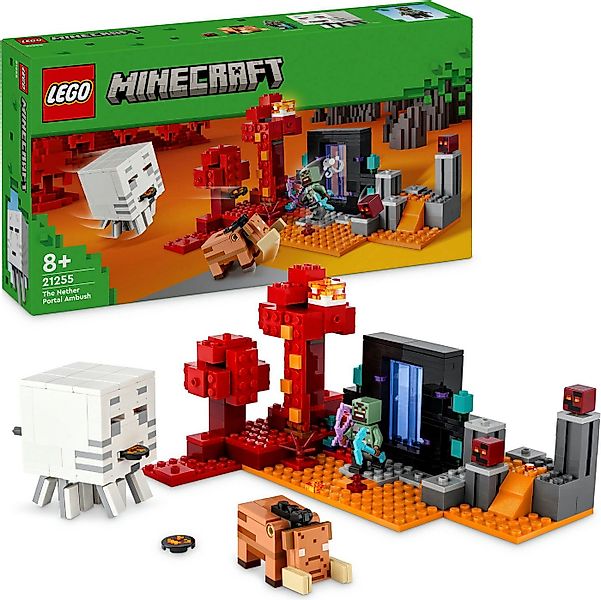 LEGO® Hinterhalt am Netherportal (21255), LEGO Minecraft Konstruktionsspiel günstig online kaufen