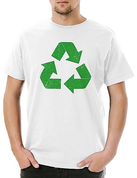 Urban Backwoods Print-Shirt The Big Black Vintage Recycle Logo II Herren T- günstig online kaufen
