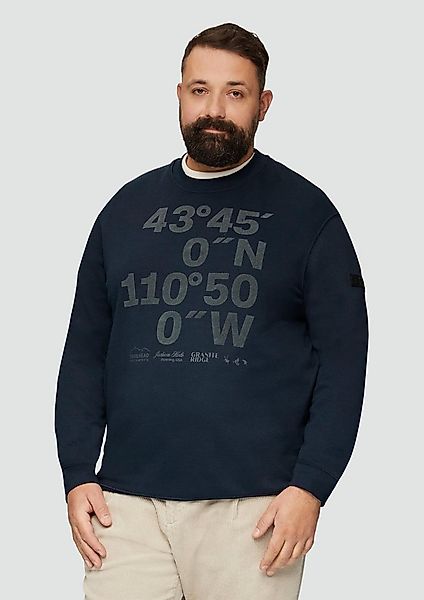 s.Oliver Sweatshirt Sweatshirt Sweatshirt mit Flock-Print günstig online kaufen
