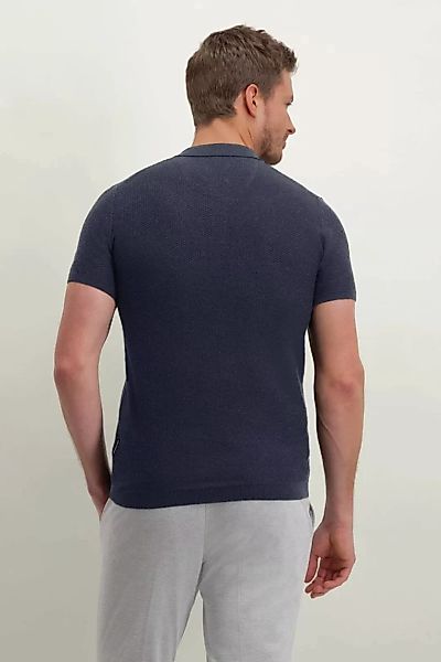 State Of Art Knitted Poloshirt Navy - Größe L günstig online kaufen