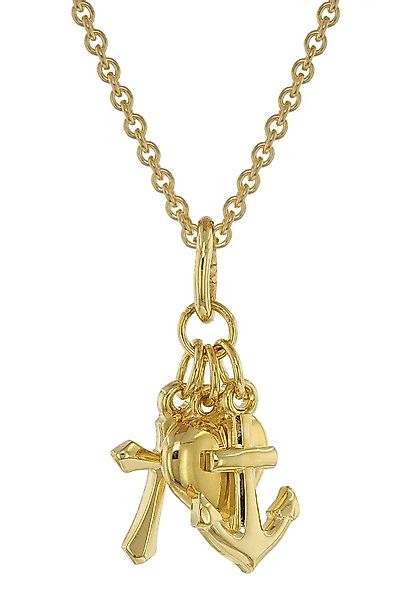 trendor Kette mit Anhänger Glaube-Liebe-Hoffnung Anhänger günstig online kaufen
