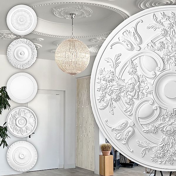 Hexim Perfect Wanddekoobjekt B3004 (Stuckrosette aus günstig online kaufen