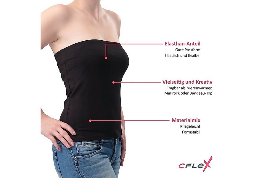 CFLEX Bandeautop Variotube Damen Tube-Oberteil, Shirtverlängerung & Miniroc günstig online kaufen