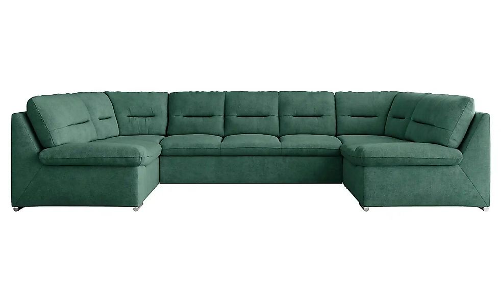 Wohnlandschaft mit Schlaffunktion Comodo ¦ grün ¦ Maße (cm): B: 340 H: 93 P günstig online kaufen