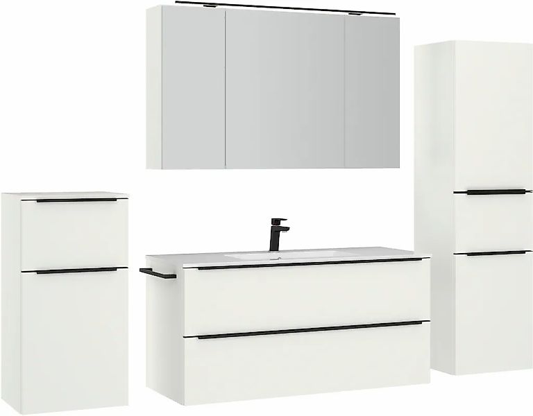 nobilia Badmöbel-Set "Levere" vormontiert, mit Soft-Close, 4 Stk. tlg. günstig online kaufen