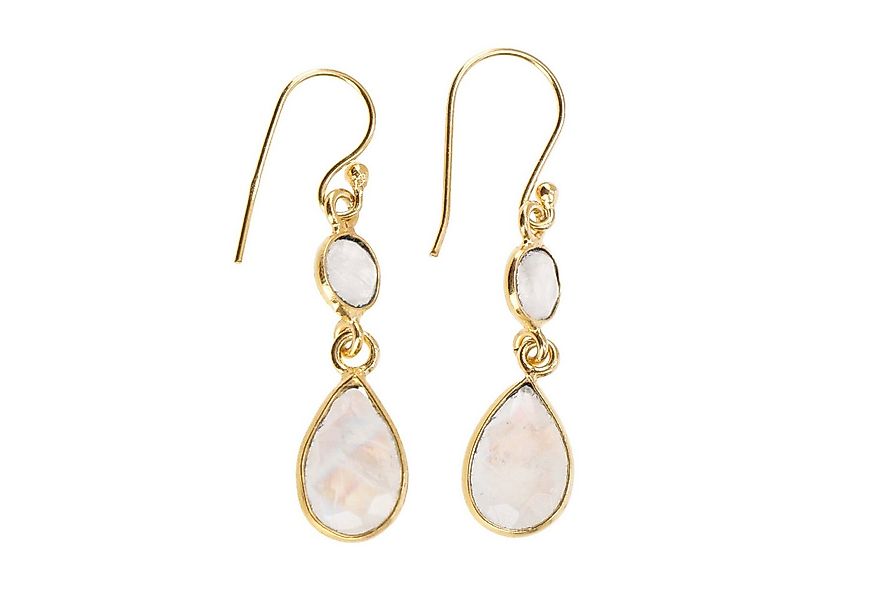 Guru-Shop Paar Ohrhänger Vergoldete Boho Ohrringe aus Sterlingsilber,.. günstig online kaufen