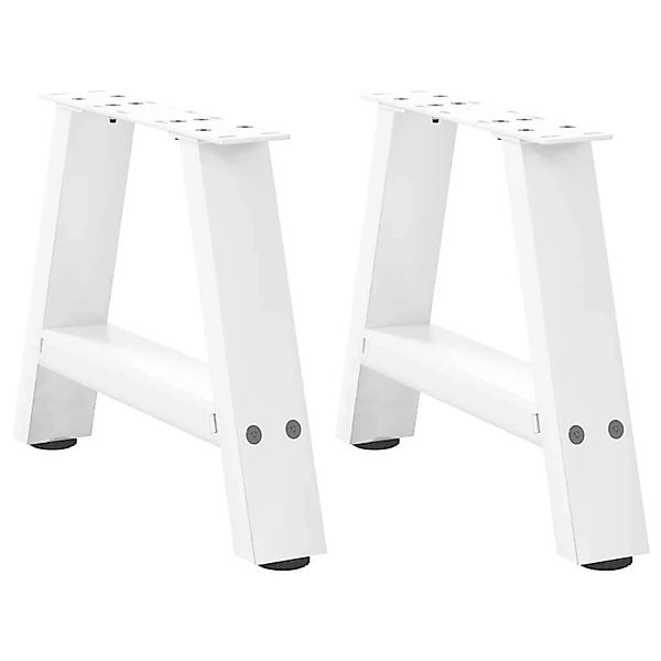 vidaXL Couchtischbeine A-Form 2 Stk Weiß 40x30-31 cm Stahl 4012813 günstig online kaufen