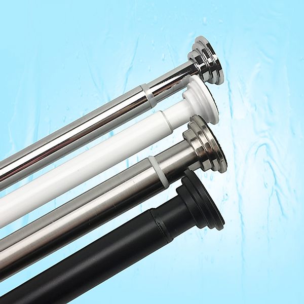 LikeKa Duschvorhangstange 160-300 cm Ausziehbar Schwarz günstig online kaufen