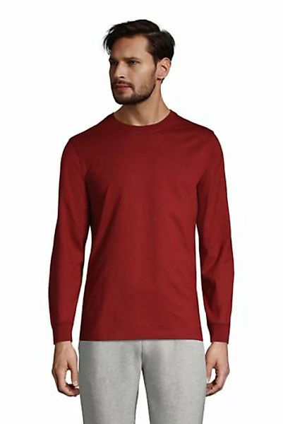 Super-T Langarm-Shirt, Classic Fit, Herren, Größe: L Normal, Rot, Jersey, b günstig online kaufen