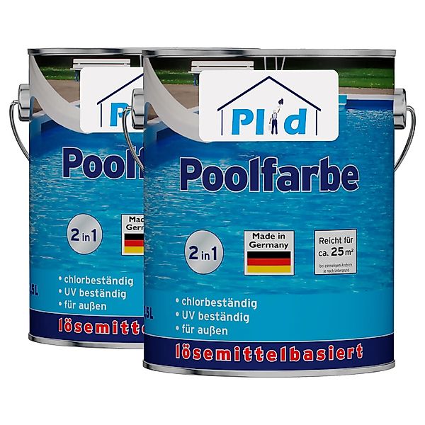 plid Acryl-Flüssigkunststoff Premium Poolfarbe Schwimmbeckenfarbe Unterwass günstig online kaufen