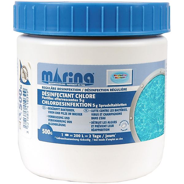 Marina Chlortabletten Chlor Sprudeltabletten 5g, Chlordesinfektion günstig online kaufen