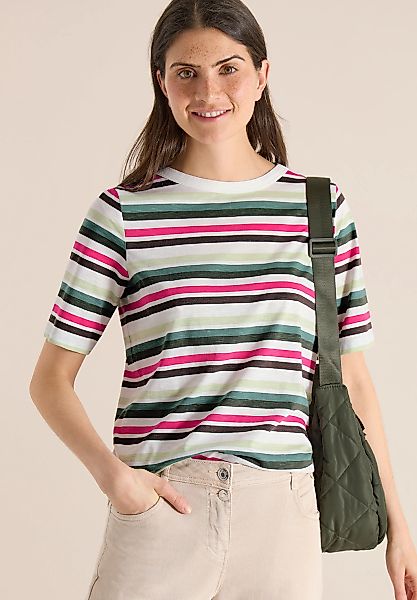 Cecil Rundhalsshirt aus reiner Baumwolle günstig online kaufen