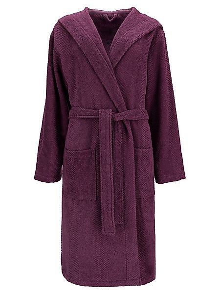 Vossen Unisex-Bademantel Unisex Bademantel mit Kapuze Samu, 100% Baumwolle günstig online kaufen