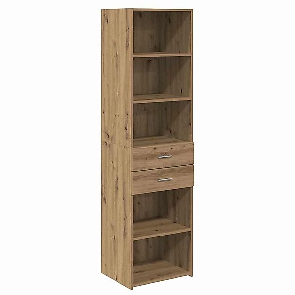 vidaXL Highboard Artisan-Eiche 50 x 42,5 x 185 cm Holzwerkstoff 3402642 günstig online kaufen